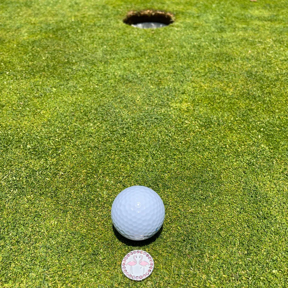 Flamingos Golf Ball Marker Only