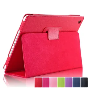 For Apple ipad 2 3 4 Magnetic Auto Wake Up Sleep Flip Litchi Leather Case For ipad 3 for ipad 4 Cover with Smart Stand Holder