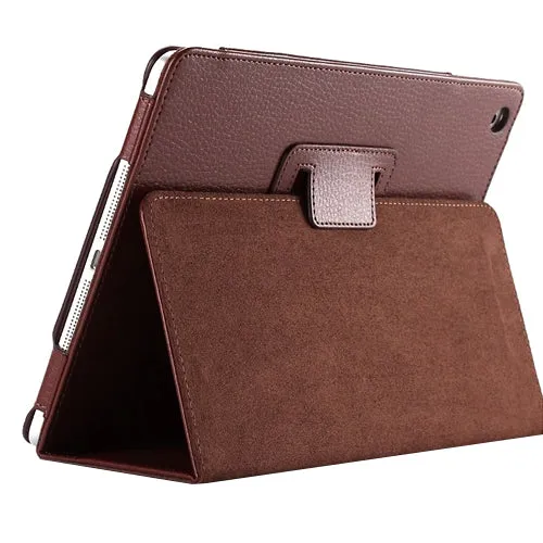 For Apple ipad 2 3 4 Magnetic Auto Wake Up Sleep Flip Litchi Leather Case For ipad 3 for ipad 4 Cover with Smart Stand Holder