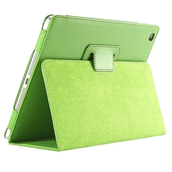 For Ipad Mini 1 2 3 Matte Litchi Soft PU Artificial Leather Case Magnetic Sleep /Wake UP Flip Cover For Ipad Mini case Retina