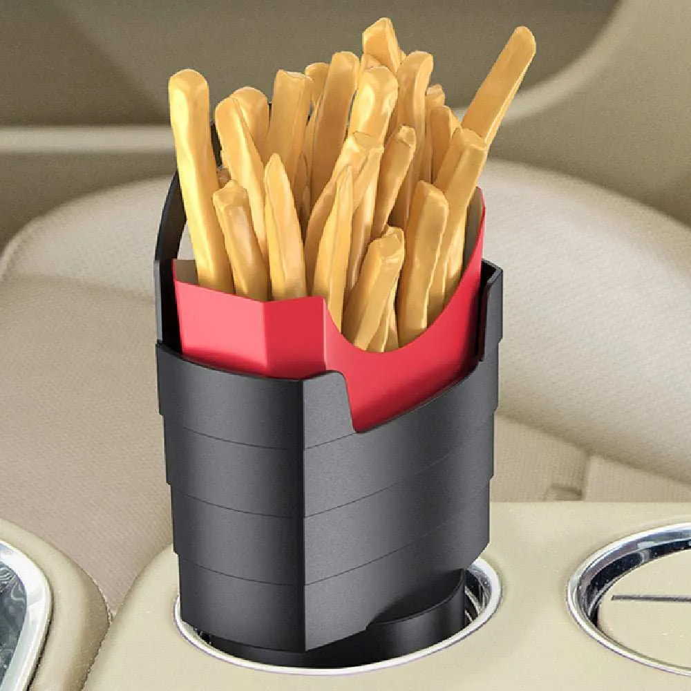 French Fries Cup Holder Black