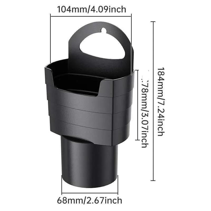 French Fries Cup Holder Black