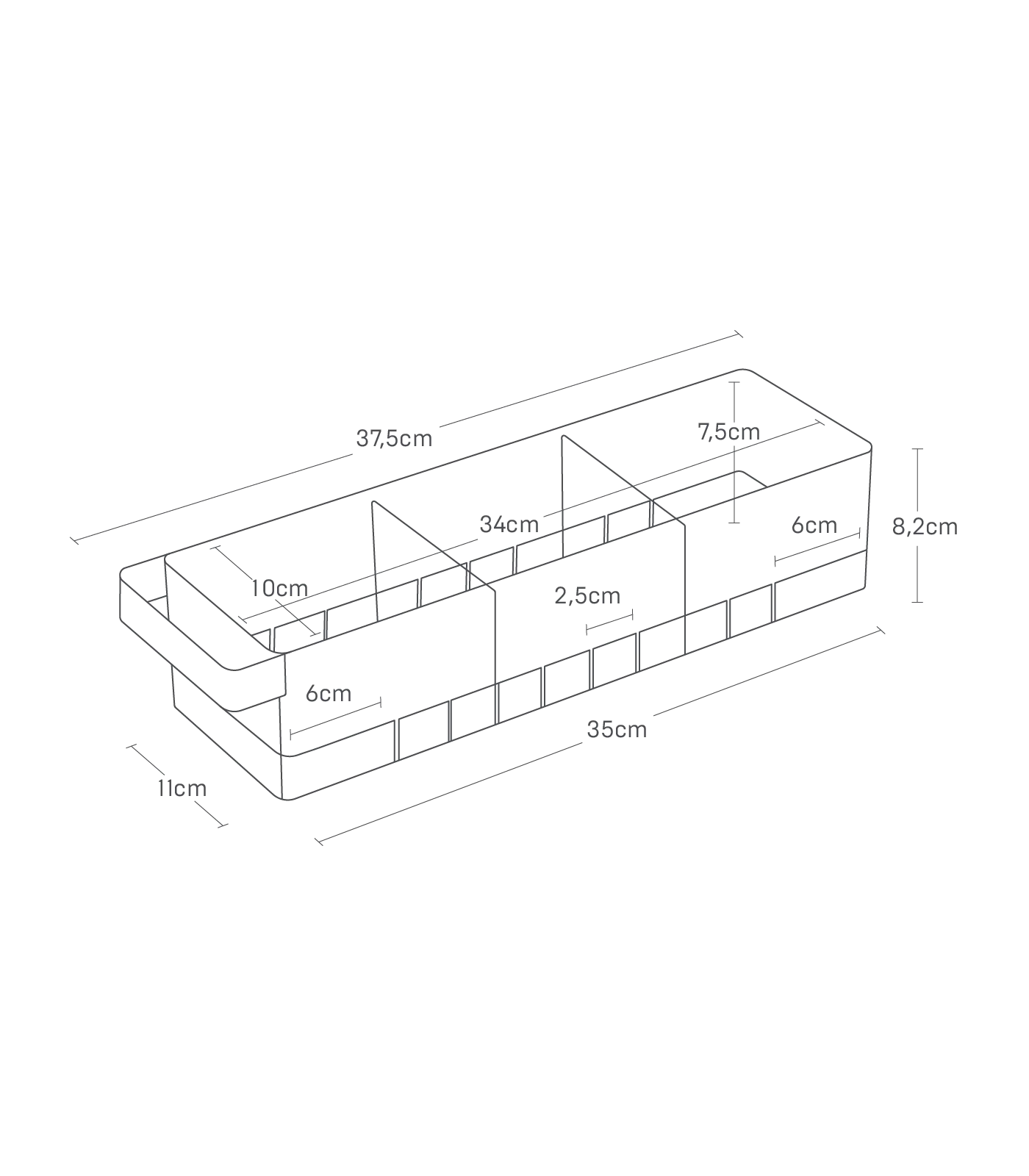 Fridge Organizer with Dividers