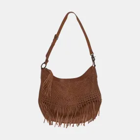 Frye Woven Fringe Bag