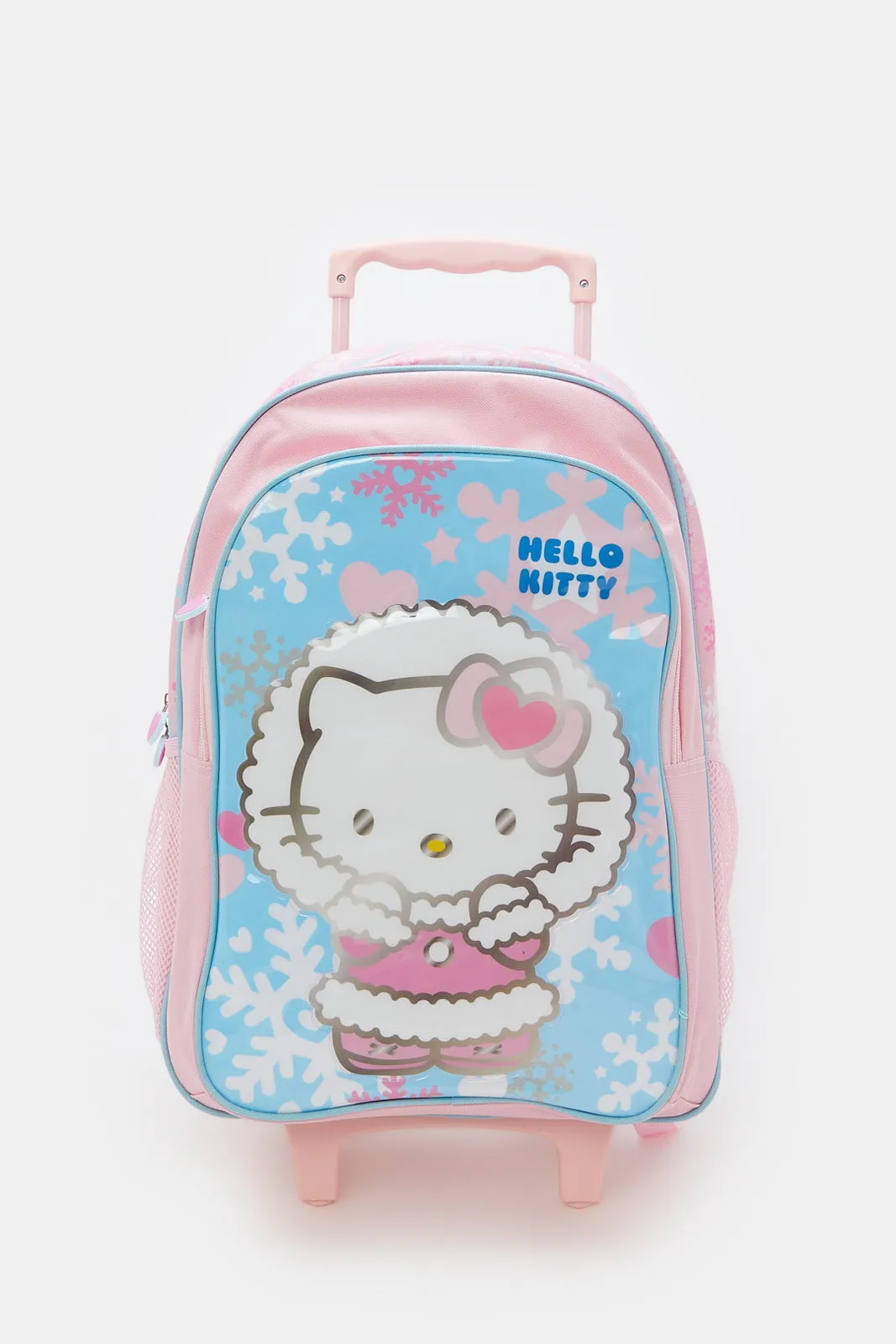 Girls Pink Hello Kitty Print Trolley Set (5 Piece)