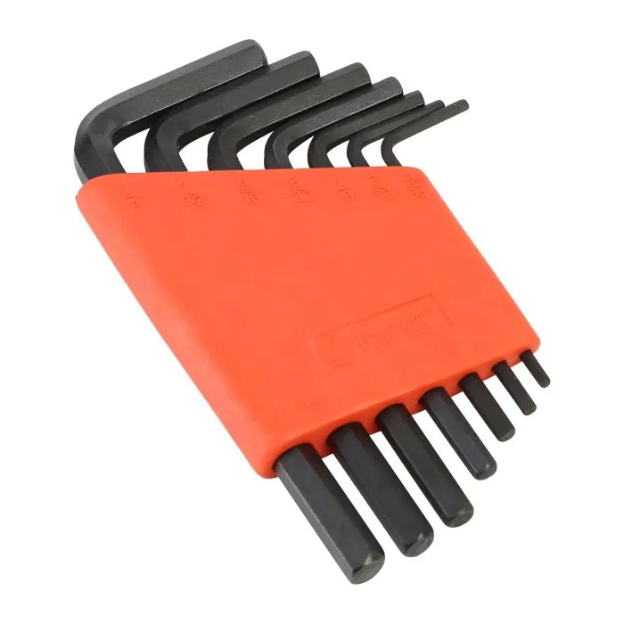 Great Neck Saw Manufacturing Hex Key 7 Piece SAE Set with Holder