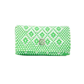 GREEN AZTEC CLUTCH