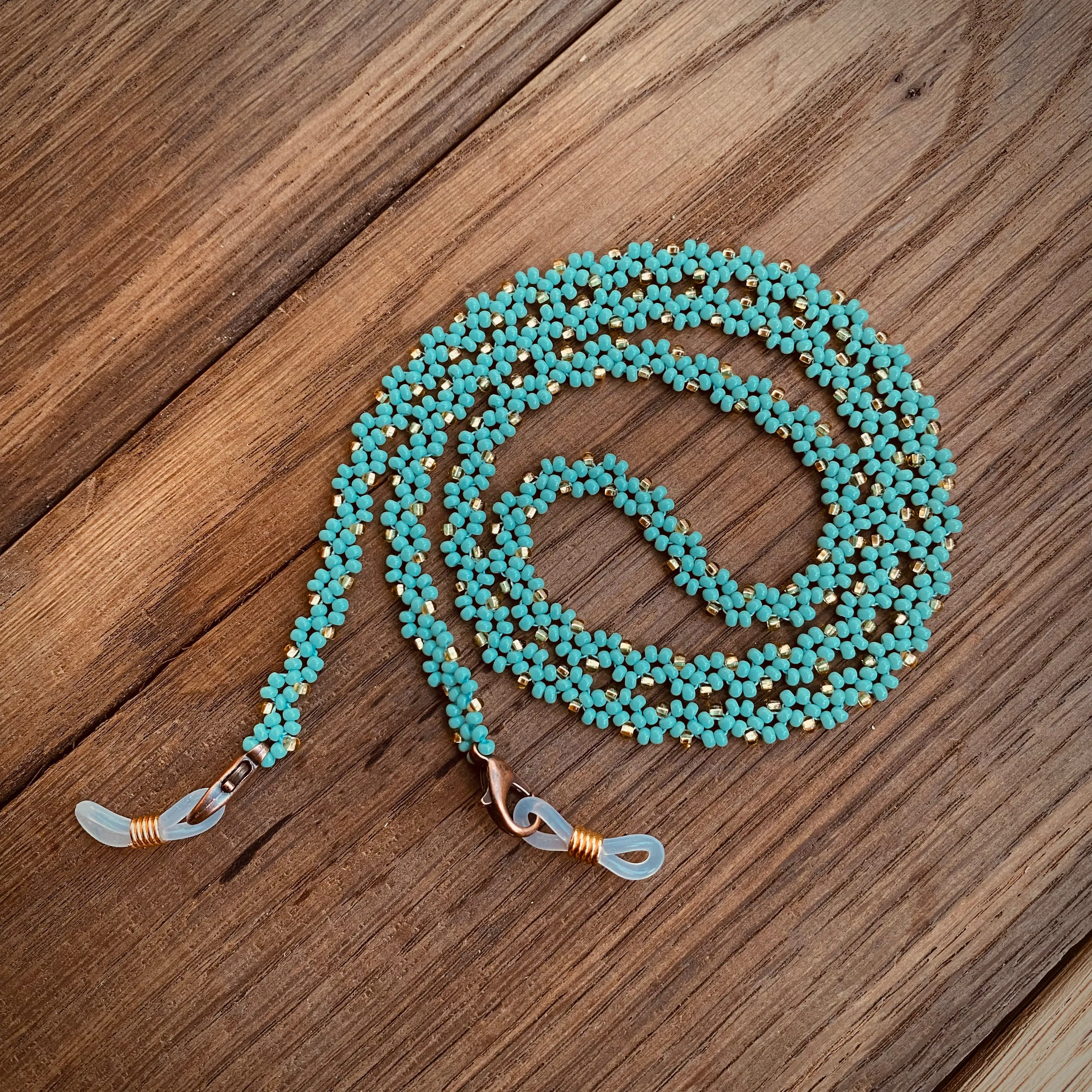 Handmade Dainty Boho Beaded Glasses Chain