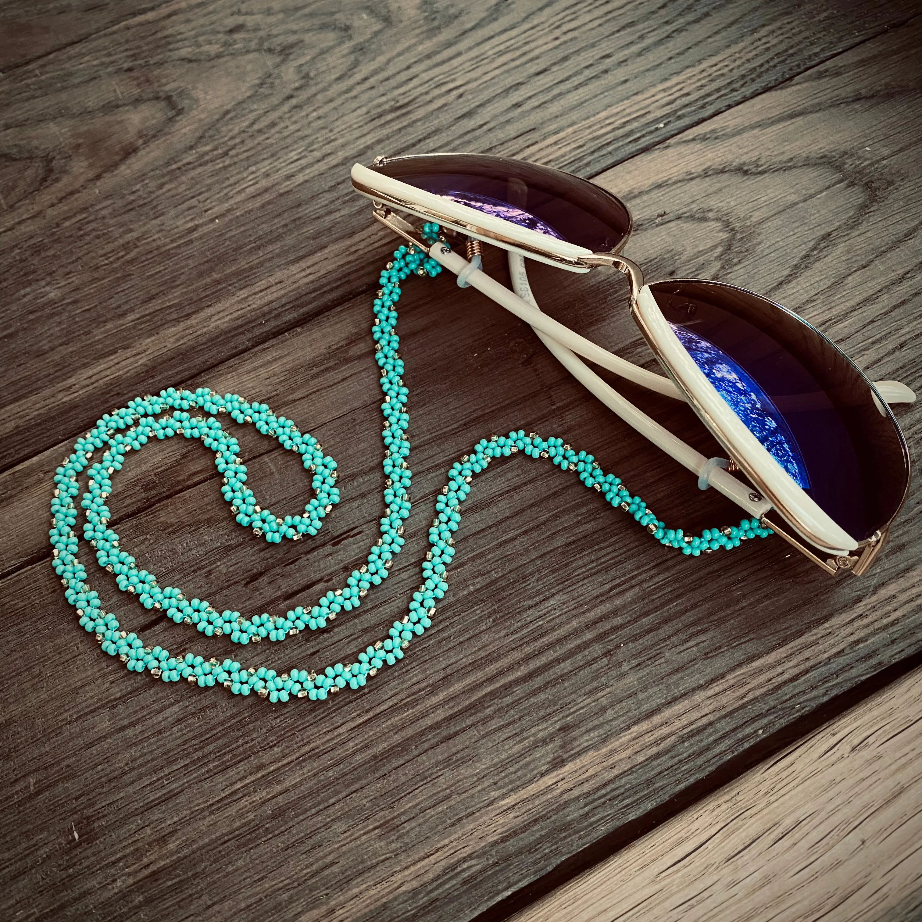 Handmade Dainty Boho Beaded Glasses Chain