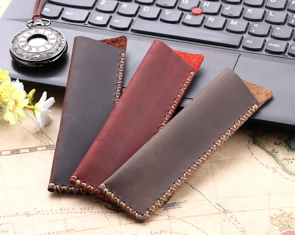 Handmade Genuine Leather Pen Pencil Bag/Holder/Case