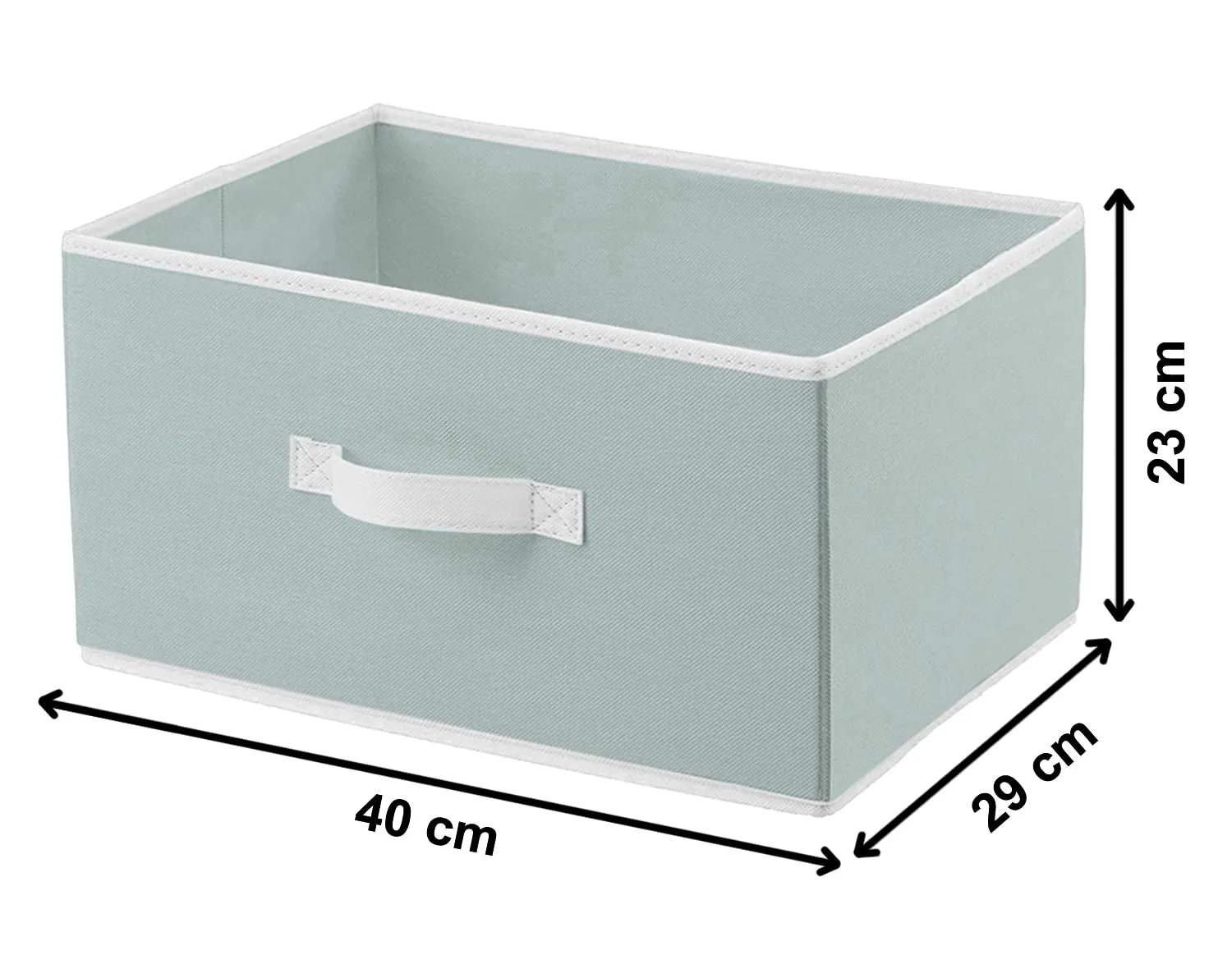 Heart Home Kuber Industries Rectangular Flodable Storage Box|Drawer Storage&Cloth Organizer|Storage Box For Toys|Storage Box Gor Clothes|Pack Of 4 (Grey)-Hs40Hearth23898