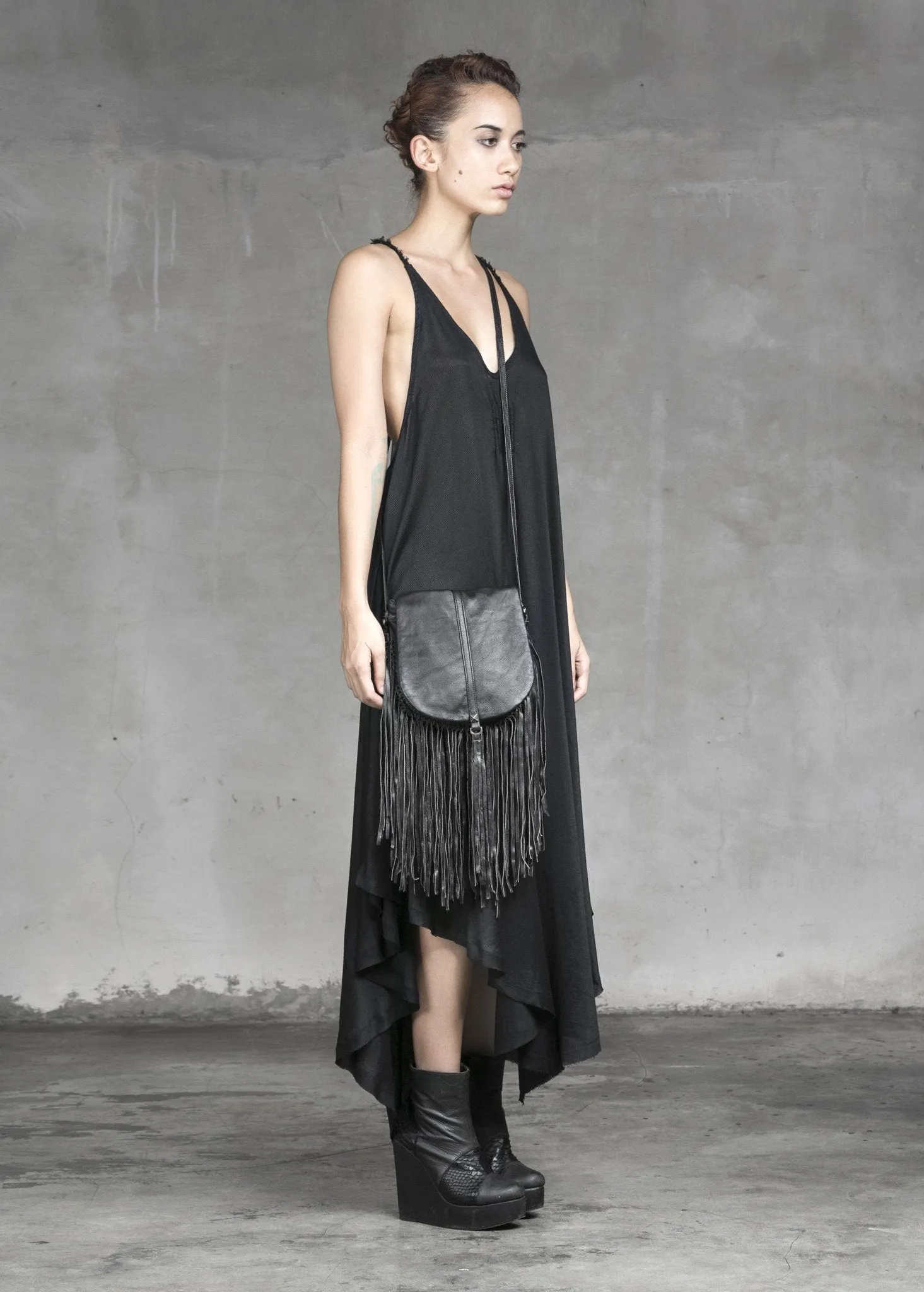 Heather fringe bag