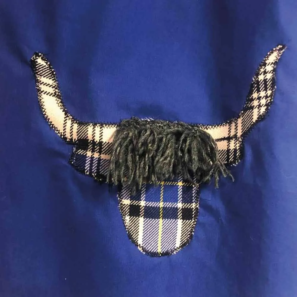 Highland Cow Tote Bag in Hannay Modern Tartan