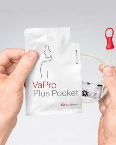 Hollister VaPro Plus Pocket No Touch Intermittent Catheter 16FR 16" (40CM) Straight - 30 per Box