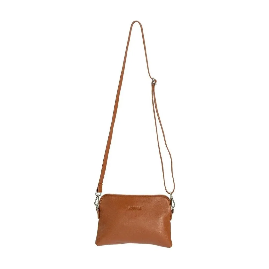 Hoopla Mini Cross Body Slouch Bag - Tan