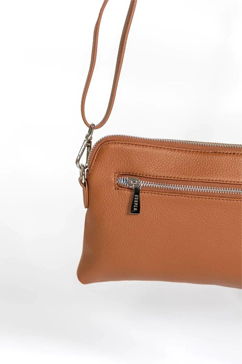 Hoopla Mini Cross Body Slouch Bag - Tan