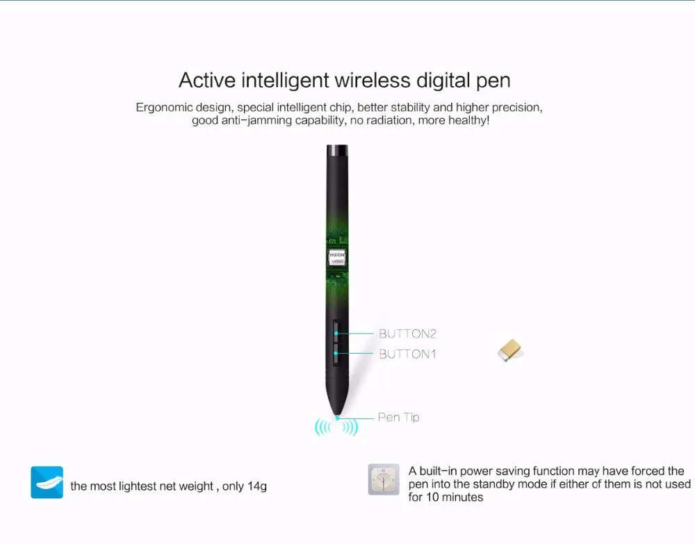 Huion GT-185 Pen Display Tablet Drawing