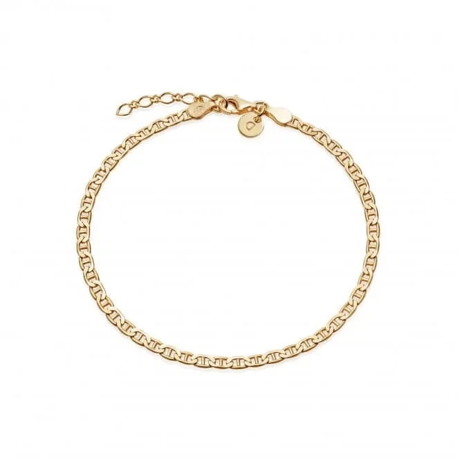 Infinity Chain 18ct Gold Plated Bracelet RBR07_GP