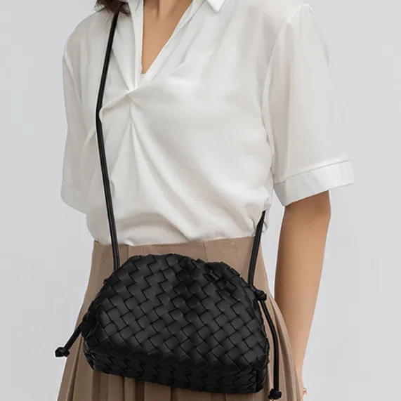 Jessica Woven Cloud Messenger Bag