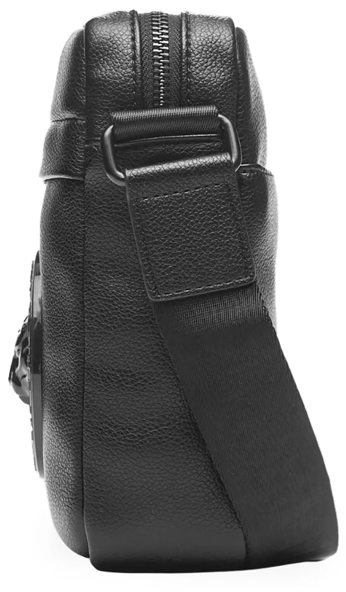 Just Cavalli Crossbody Bag In Black For Men