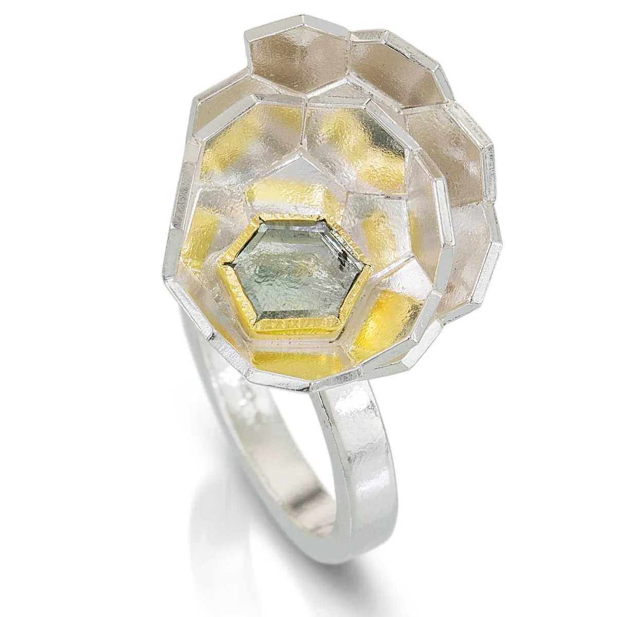 Karin Jacobson - Faceted Globe Ring