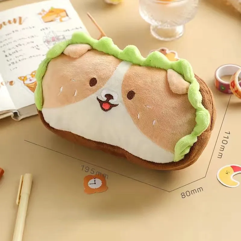 Kawaii Burger Dog Pencil Case