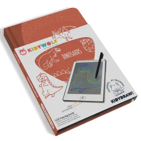 Kidywolf Kidydraw-Mini Tablet 30 Drawings | Drawing board 30 Dinausorus