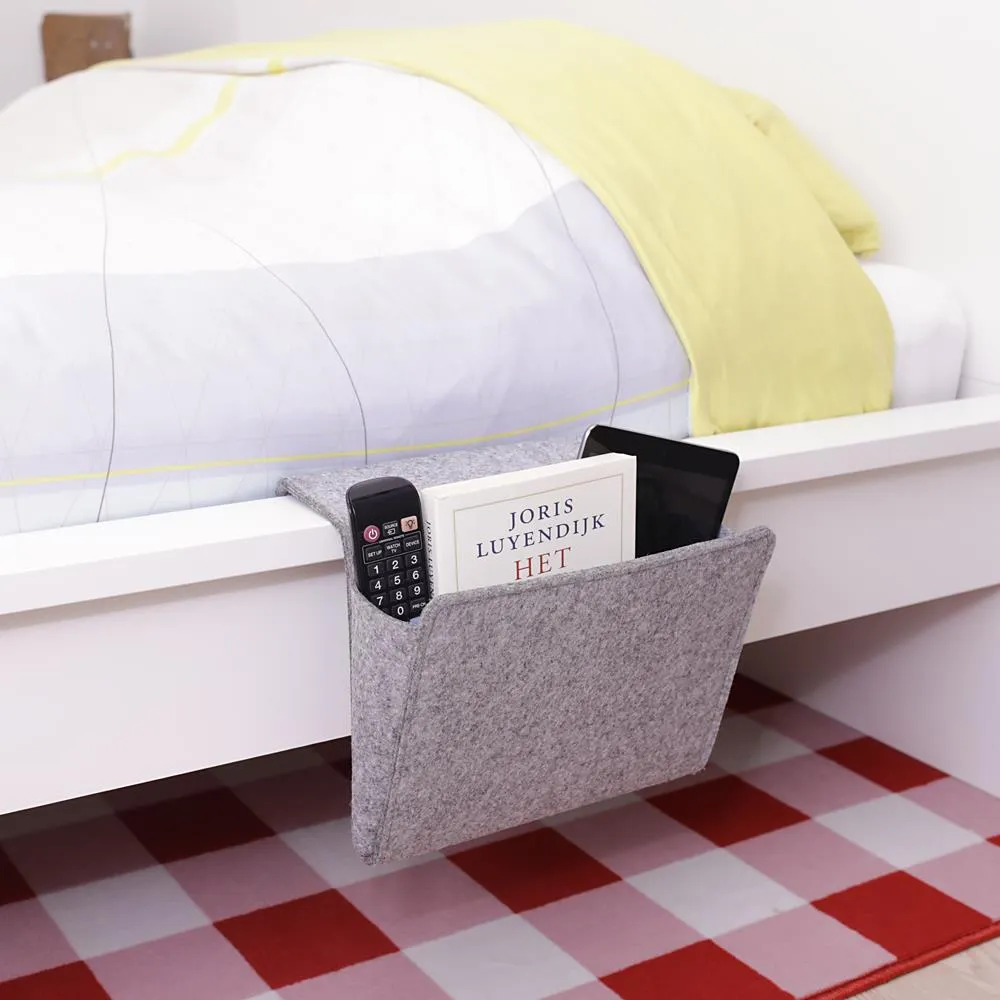 Kikkerland Felt Bedside Pocket - SMALL