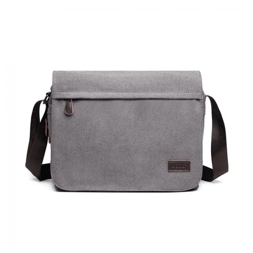 Kono Classic Expanding Messenger Bag - Grey | Versatile & Stylish Laptop Bag