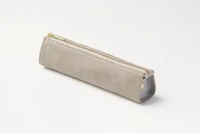 Koshu Inden Japanese Deerskin Leather Pencil Case - Antler / Greenish Gray - , Made in Japan,  Japanese traditional craft pencil case