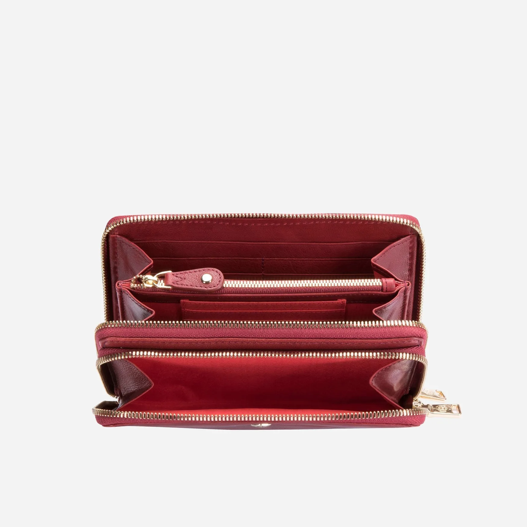 Ladies Purse with Detachable Strap, Red