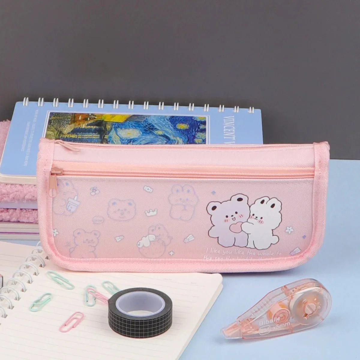 Large Capacity Pencil Case Pouch