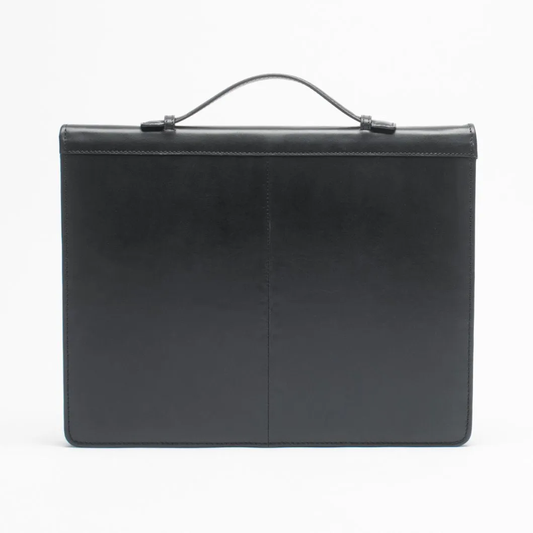 Leather Document Holder Black 14'