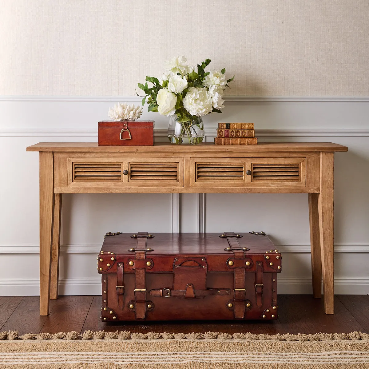 Leather Suitcase Large