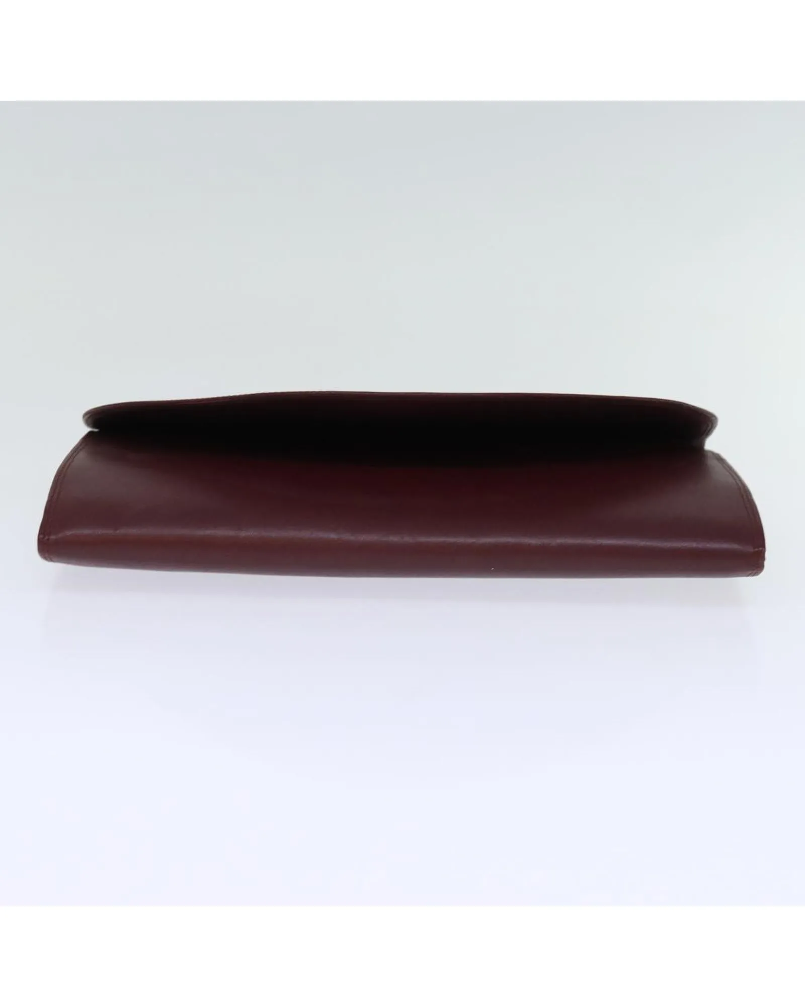 Leather Wine Red Clutch Bag - BC Rank