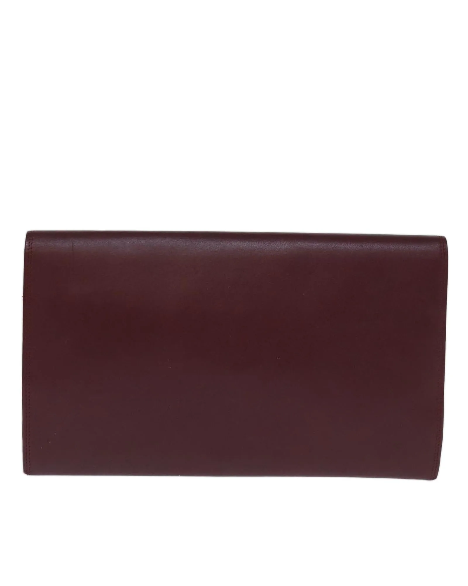 Leather Wine Red Clutch Bag - BC Rank