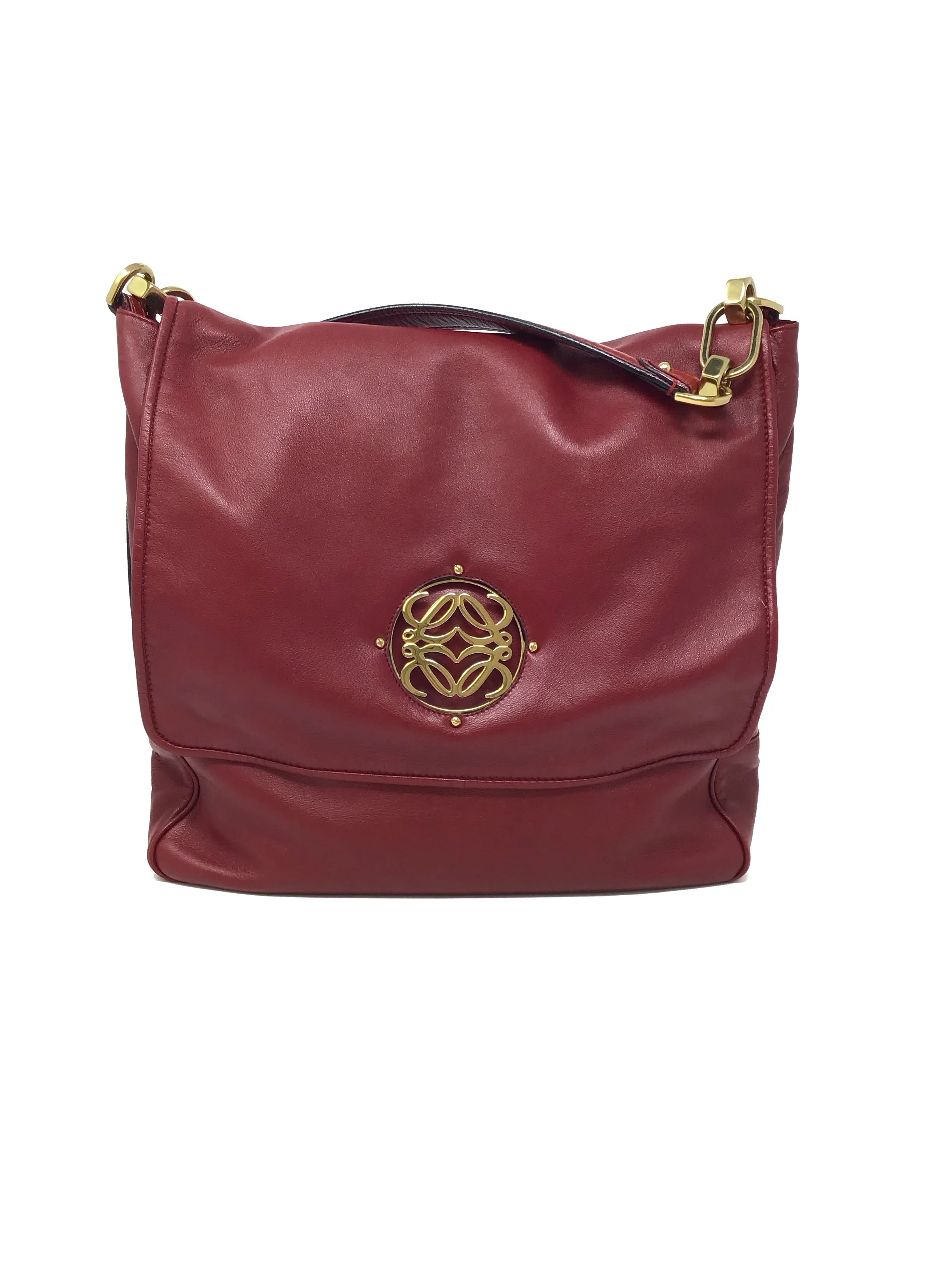 Loewe '09 'Maia' Anagram Logo Flap Top Handle Bag