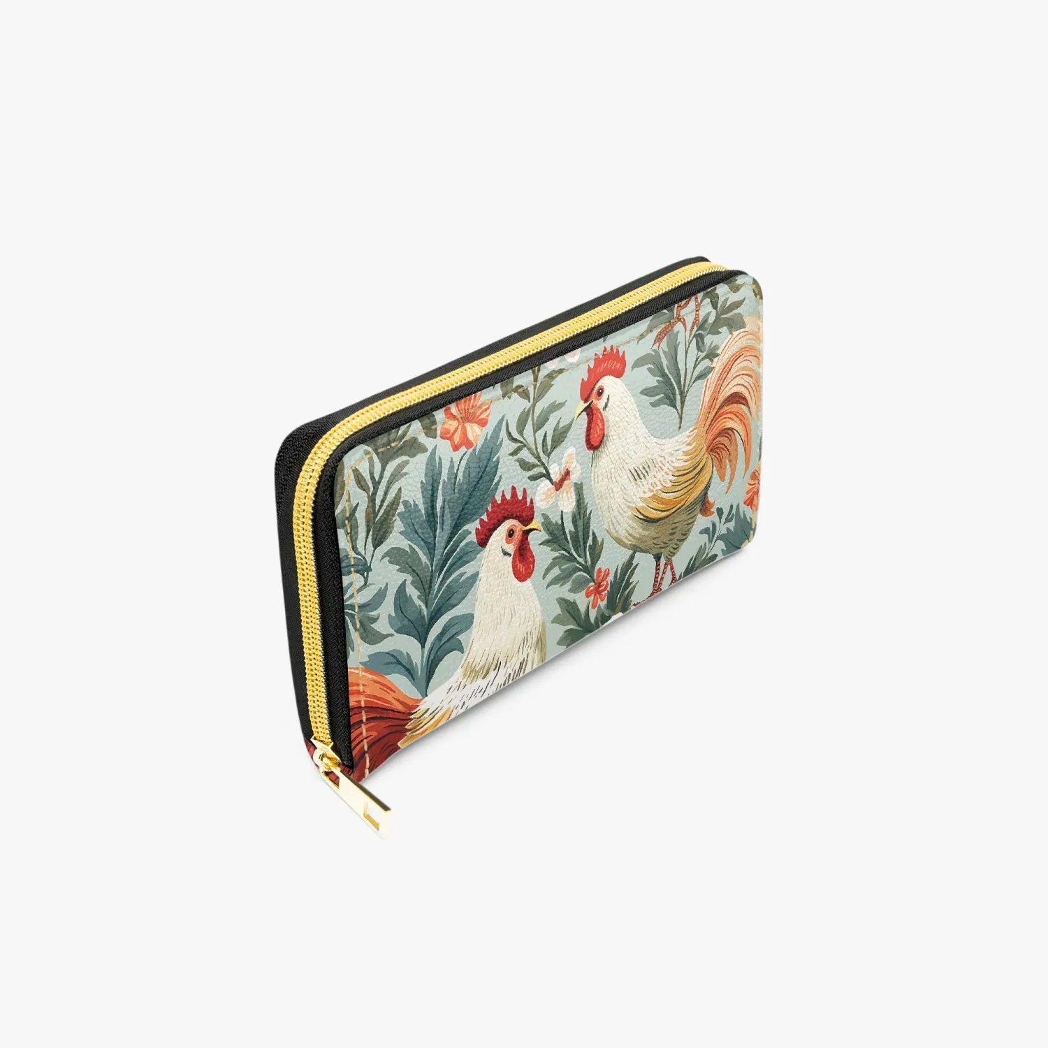 Long Type Zipper Purse - Chicken/Rooster