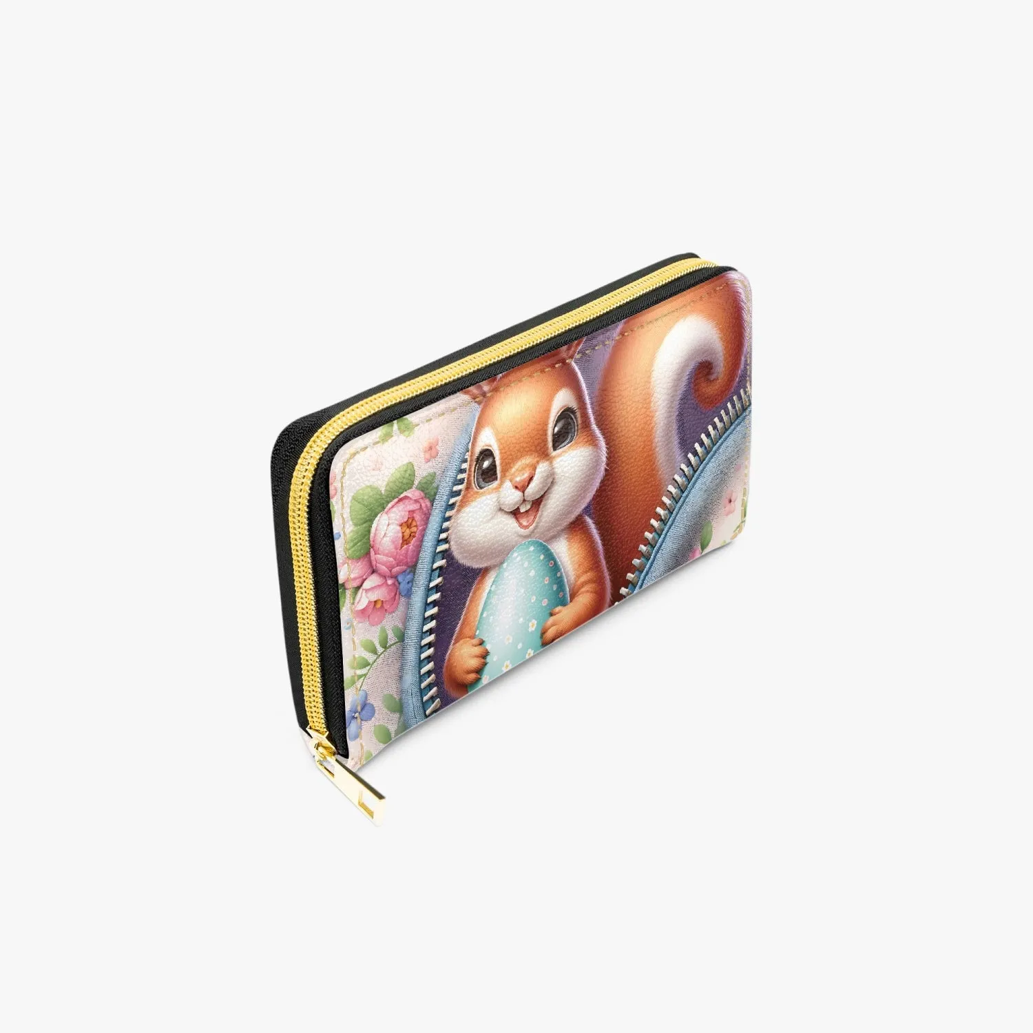 Long Type Zipper Purse - Easter - Chipmunk - awd-1301