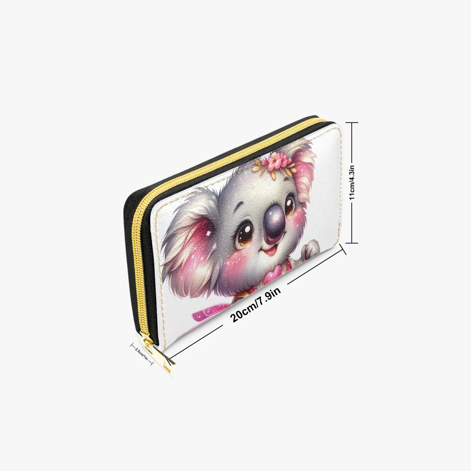 Long Type Zipper Purse, Koala, awd-1327