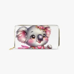 Long Type Zipper Purse, Koala, awd-1327