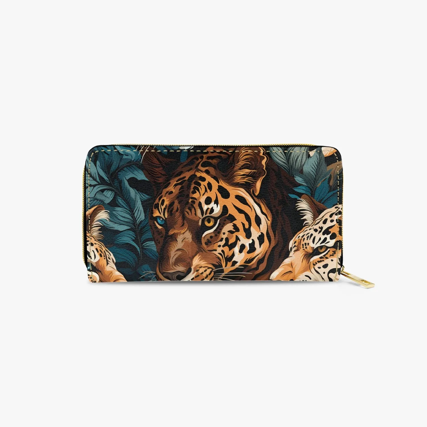 Long Type Zipper Purse - Leopard