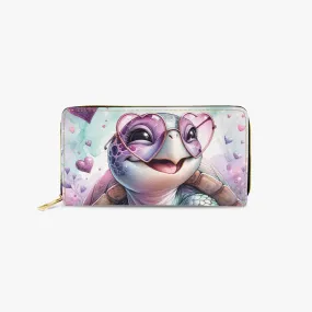 Long Type Zipper Purse, Turtle, awd-660