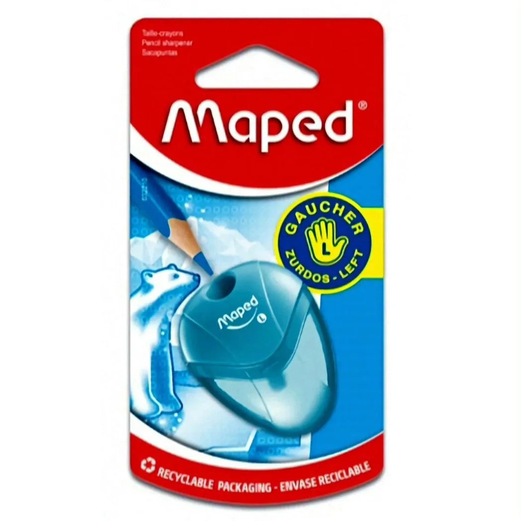 Maped Pencil Sharpener Igloo 1 Hole Canister Left Handed