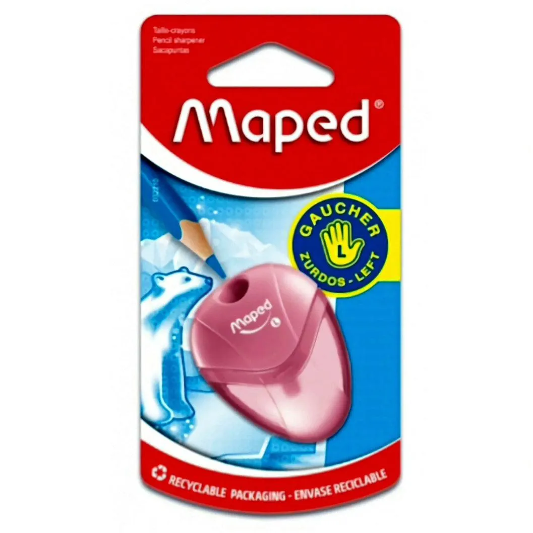 Maped Pencil Sharpener Igloo 1 Hole Canister Left Handed