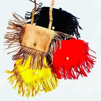 Marant Fringe Crossbody Flap Purse