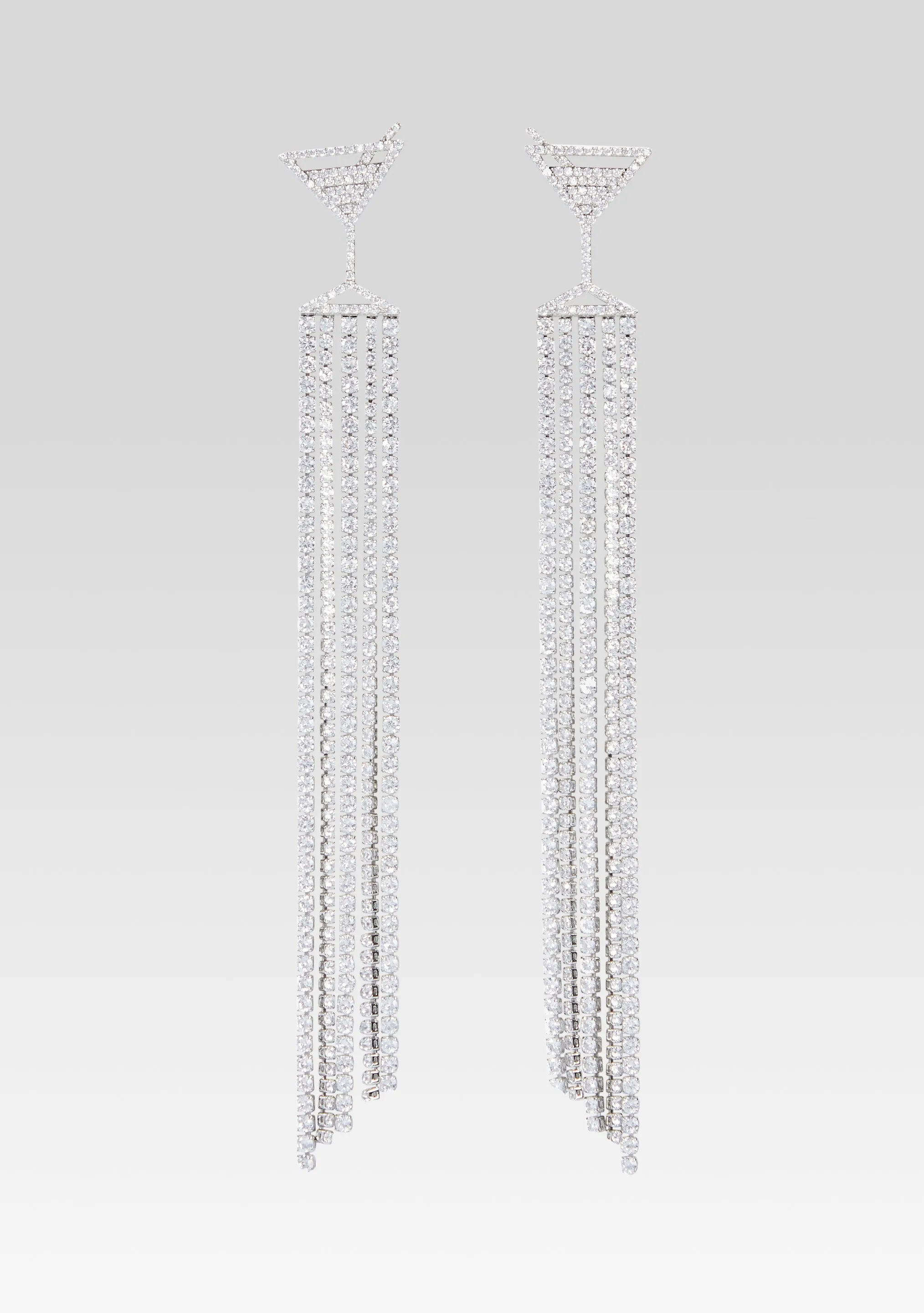 Martini Drop Crystal Earring