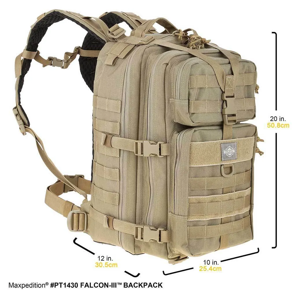 Maxpedition Falcon-III Backpack 35L (Khaki)