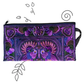 Medium Twin Bird Clutch (Purple)