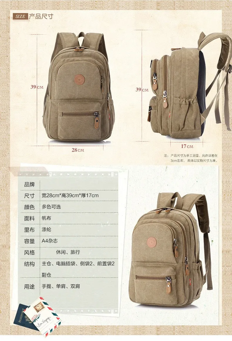 Men's outdoor leisure computer backpack